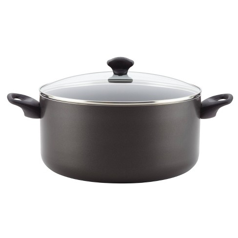 Cook N Home Nonstick Stockpot with Lid, 10.5 Quarts, Black