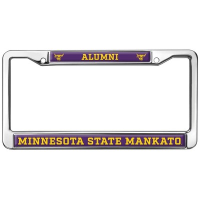 Mankato Alumni Logo Full Size Standard License Plate Metal Frame