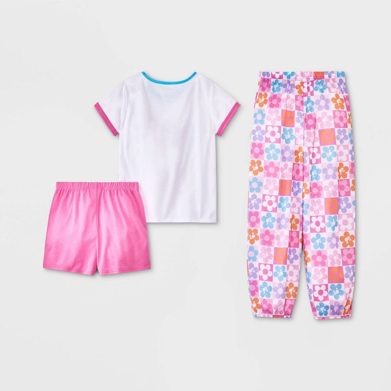 Girls&#39; Barbie 3pc Pajama Set - Pink, 2 of 5