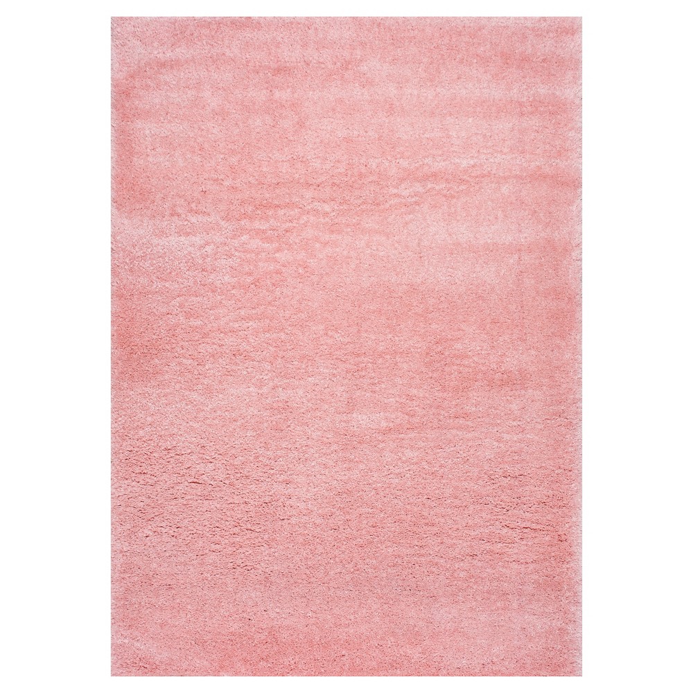 4'x6' Gynel Cloudy Shag Area Rug Baby Pink- nuLOOM