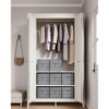 SONGMICS Storage Cubes, 13-Inch Non-Woven Fabric Bins with Double Handles, Set of 8, Closet Organizers for Shelves, Foldable, for Clothes - 2 of 4
