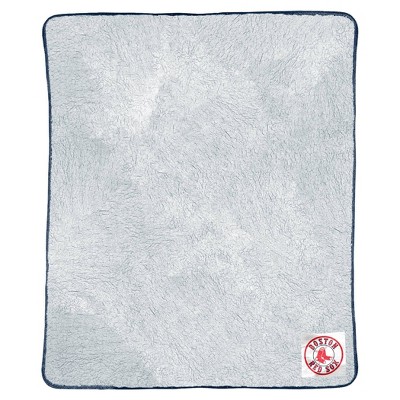 MLB Boston Red Sox Two-Tone Sherpa Throw Blanket