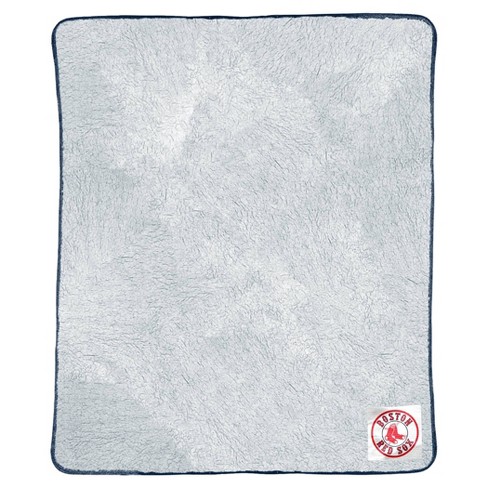 MLB Boston Red Sox Two Tone Sherpa Throw Blanket