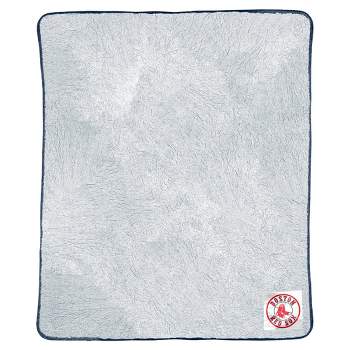 MLB Boston Red Sox Two-Tone Faux Shearling Throw Blanket