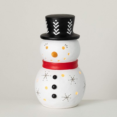 23.5"H Sullivans Outdoor Lighted Snowman Figure  White