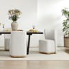 Spruce&Spring Modern Dining Chairs with Casters&Wood Base - 2 of 4