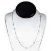 Pompeii3 1ct Diamonds Bezel Station Necklace 18" 14K White Gold Womens - 2 of 4