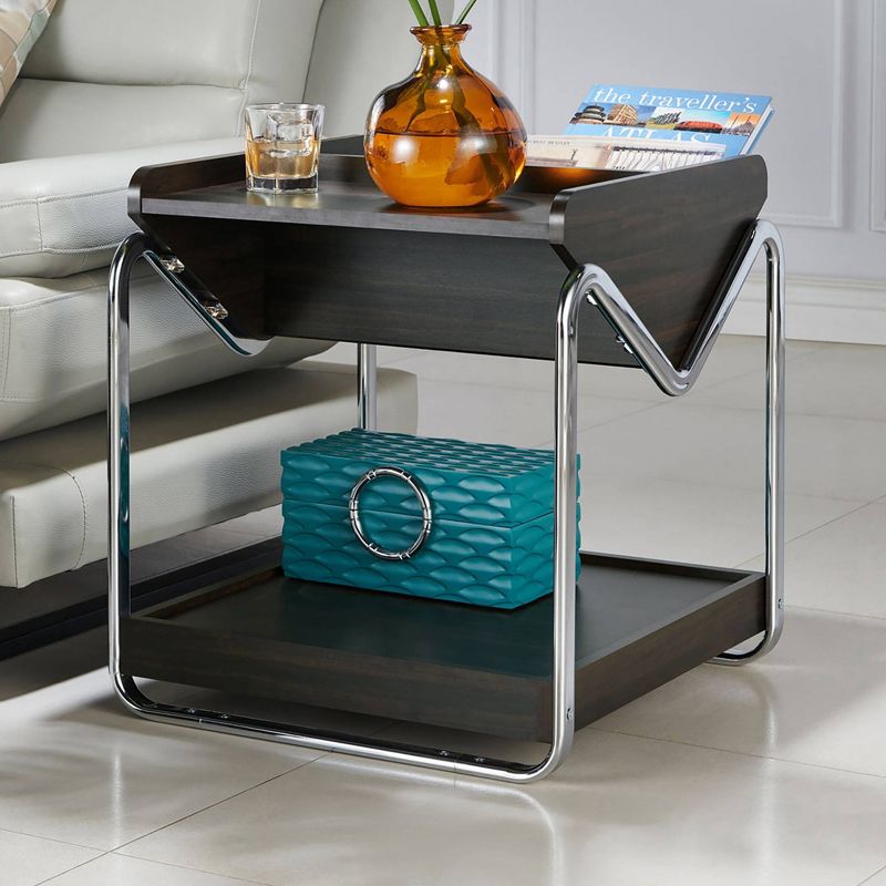 Maxwell Contemporary End Table Wenge - HOMES: Inside + Out, 3 of 10