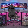 FDW PC Gaming Chair Office Chair Desk Chair with Lumbar Support Flip Up Arms Headrest - 2 of 4