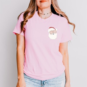 Simply Sage Market Tis The Season Santa Front And Back Short Sleeve Tee - 1 of 4