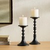 D4" x 13.5" Decorative Iron Candle Holder, Intricate Spindle Design, Classic Farmhouse Accent-- Frevyn - 4 of 4
