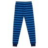 Always Jawsome Youth Boy's Blue & Black Striped Short Sleeve Shirt & Sleep Pants Set - 4 of 4