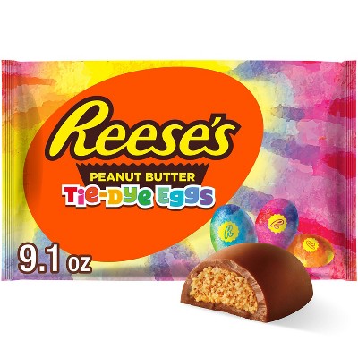 Reese's Easter Peanut Butter Tie Dye Eggs Bag - 9.1oz