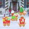 Nifti Nest 4 PCS Christmas Train Yard Signs - 4 of 4
