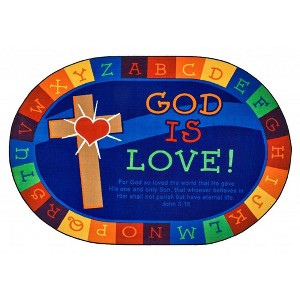 Carpets for Kids God is Love Learning & Educational Rug - 1 of 4