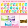 Joyfy 28 Packs Rainbow Springs with Valentine's Day Cards, Bright Colors Coil Spring Toy for Kids Classroom Exchange Gift, Game Prize and Party Favors - 2 of 4
