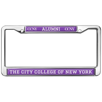 City College of New York Alumni Full Size Standard License Plate Metal Frame