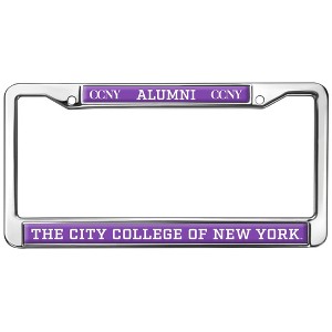 City College of New York Alumni Full Size Standard License Plate Metal Frame - 1 of 4