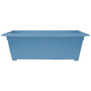 Bloem Dayton Rectangle Resin Deck Box Planter for Indoor and Outdoor Gardening - 1 of 4