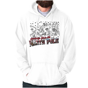 Christmas Greetings From North Pole Hoodie Sweatshirt Women Men Brisco Brands - 1 of 4