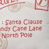 18"x18" Holiday Dear Santa North Pole Postcard Indoor Square Throw Pillow - Mina Victory - 3 of 4