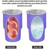 Itopfox 3oz Stainless Steel Car Cup, Portable Colorful Coffee Cup Shot Glass With Straw and Lid, Small Water Bottle For Party Wedding Outdoor Camping - 4 of 4
