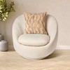 HGTV Art Deco Brushed Faux Fur Pillow Snowbound 14 x 20 inches - 3 of 4
