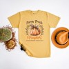 Simply Sage Market Women's Coquette Farm Fresh Pumpkin Short Sleeve Garment Dyed Tee - 3 of 4