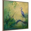 Amanti Art Summer Heron by Floy Zittin Framed Canvas Wall Art - 3 of 4