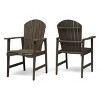 Set of 2 Outdoor Dining Chairs Weather Resistant with Acacia Wood-Christopher Knight Home - image 2 of 4