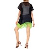 LA LEELA Women's Open Front Summer Vacation Beachwear Short Bathing Suit Cardigan Holiday Swimwear Duster Beach Swim - 3 of 4