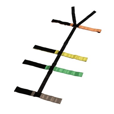 Kemp Dixie EMS Backboard Spider Straps, 10 Point Reflective, Color Coded Spine Board Strap System