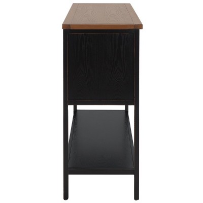 Charlotte 46" Black and Oak Transitional Sideboard