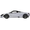 McLaren 750S Ice Silver Metallic with Black Top 1/18 Model Car by Top Speed - 3 of 4