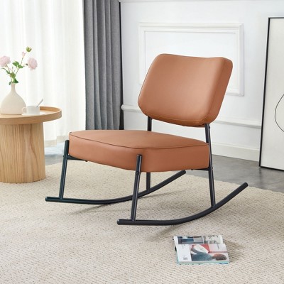 CAVINAS Accent Chair Rocking Chair with Cushioned Seat Comfy Chair with Backrest