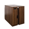 Ridstar 118.11 in. W Modern Multifunctional Extendable Dining Table with Storage for Parties, Weddings, Conferences & Celebrations-Brown - 4 of 4