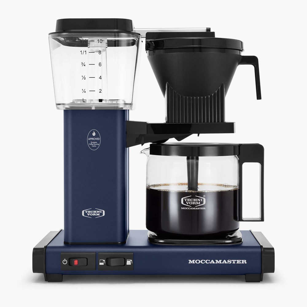 Technivorm Moccamaster 10c KBGV Select Drip Coffee Maker Midnight Blue: 40oz Capacity, Electric, Metal, Paper Filter