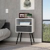 NicBex 15.8 inch Wide Nightstand with 1 Drawer,Modern Side Table with Four Legs and One Open Shelf,Bedside Table for Bedroom,Living Room - 2 of 4