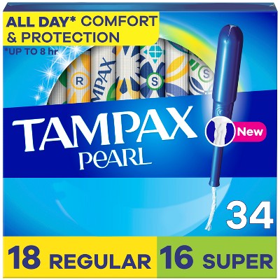 Tampax Pearl Duo Pack Tampons - Regular/Super - Unscented