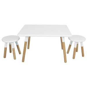 Kids' Dipped Table and Stool Set - ACEssentials - 1 of 4