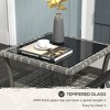 Maggift Patio Side Table, 2-Tier Outdoor Coffee Table, Patio Furniture for Drinks, Dining, Games, Storage, Gray, 19.75"*19.75"*17.75" - 2 of 4