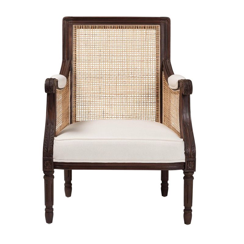 bali &#38; pari Desmond Fabric and Wood Accent Chair, 3 of 10