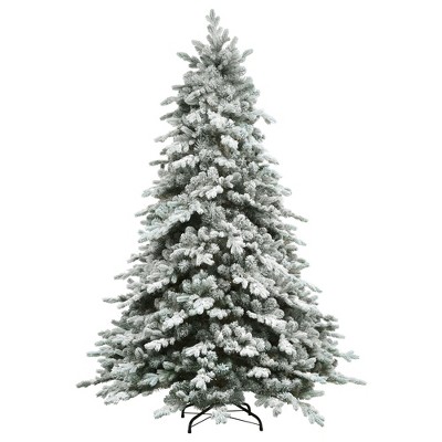 Northlight 6.5' Flocked Saratoga Spruce Artificial Christmas Tree - Unlit