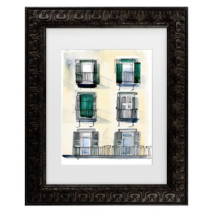 Trademark Fine Art - Jennifer Paxton Parker On the Sunny Side of the Street II Matted Framed Art - 1 of 4