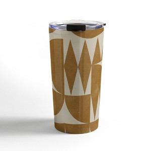 Alisa Galitsyna Woodblock Pattern Travel Mug 20 oz Stainless Steel Travel Mug - Deny Designs - 1 of 4