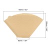 Unique Bargains Cafe Home Pour-Over Brewing Cone Coffee Filters 200 Pcs - 2 of 4