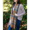Pavilion Gift Company - Marigold & Granite - 78" x 26" Woven Scarf - Sweaters and Shawls - 3 of 4