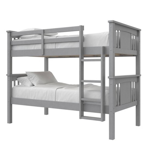 Twin Over Miller Wood Bunk Bed, Twin Bunk Bed Mattress Target