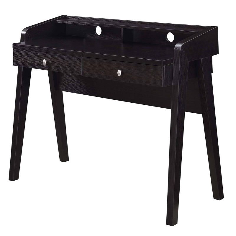 Newport Deluxe 2 Drawer Desk with Shelf - Breighton Home, 1 of 7
