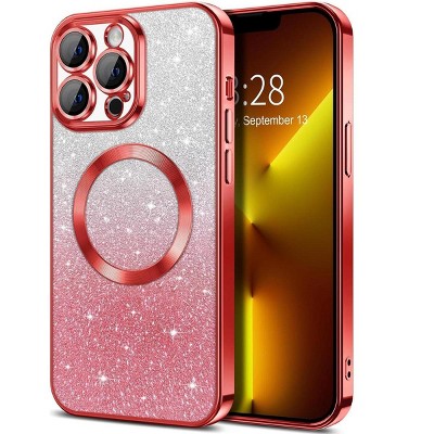 Entronix [Magnetic] Case Compatible with iPhone 14 Pro Max - [Clear Back] Luxury Glossy Cover